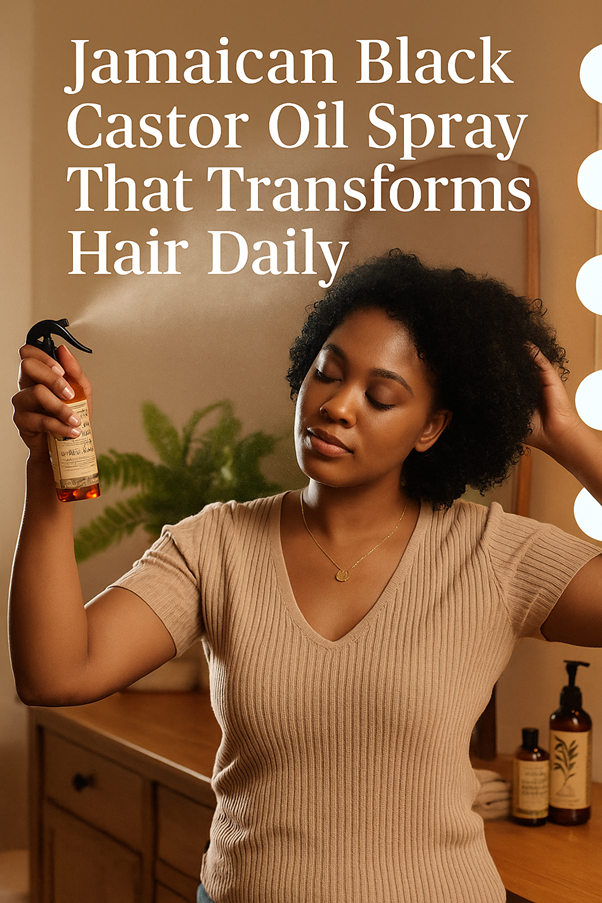 Jamaican Black Castor Oil Spray: Your Daily Detangler &amp; Growth Booster