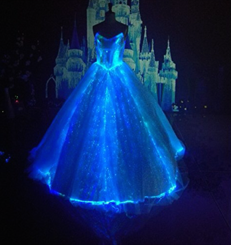Brides are taking their weddings dresses to the next level with LED lights!