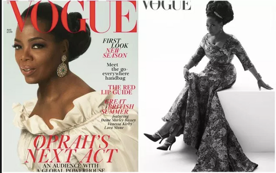 Oprah On Cover Of British Vogue.