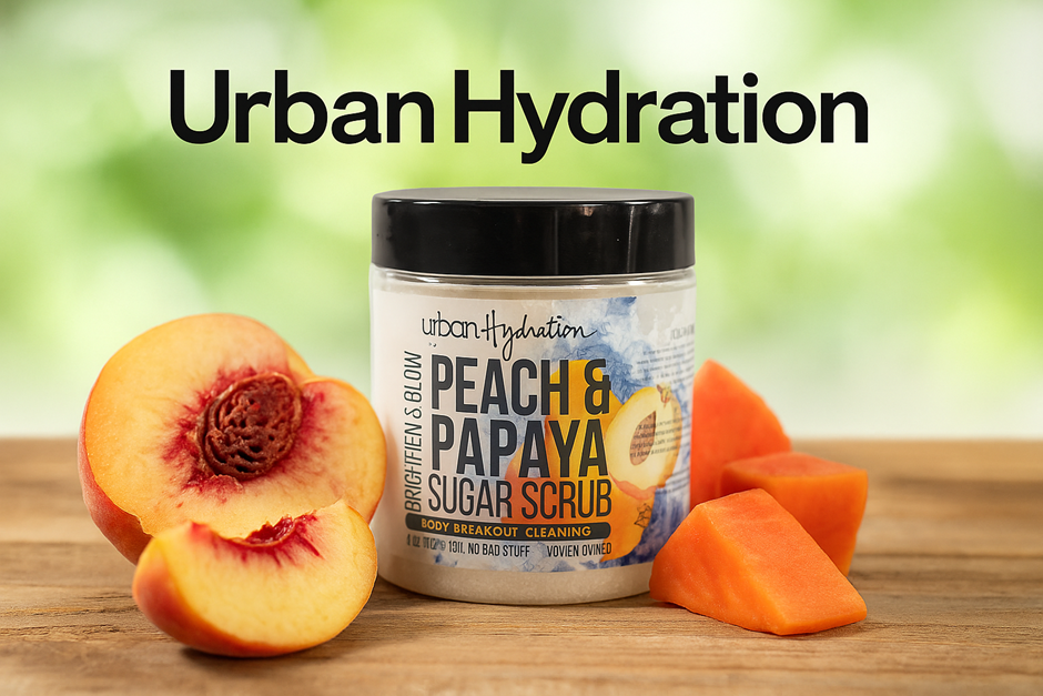 URBAN HYDRATION PEACH &amp; PAPAYA BODY SCRUB: GLOW NATURALLY