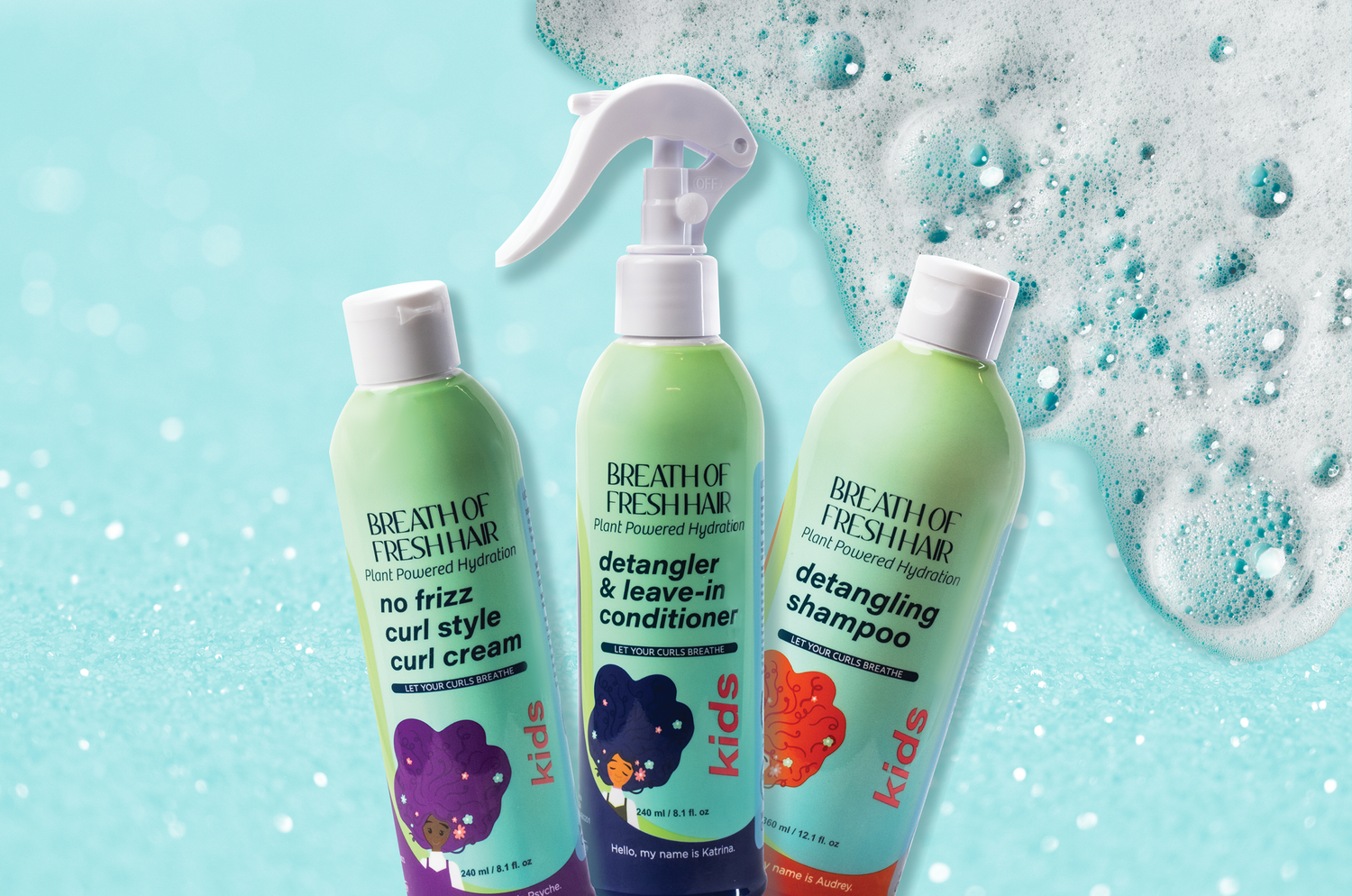 BREATH OF FRESH HAIR Gentle Products For KIDS Urban Hydration
