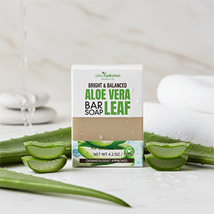 Aloe Vera Leaf Face & Body Bar Soap - 6 Pack
