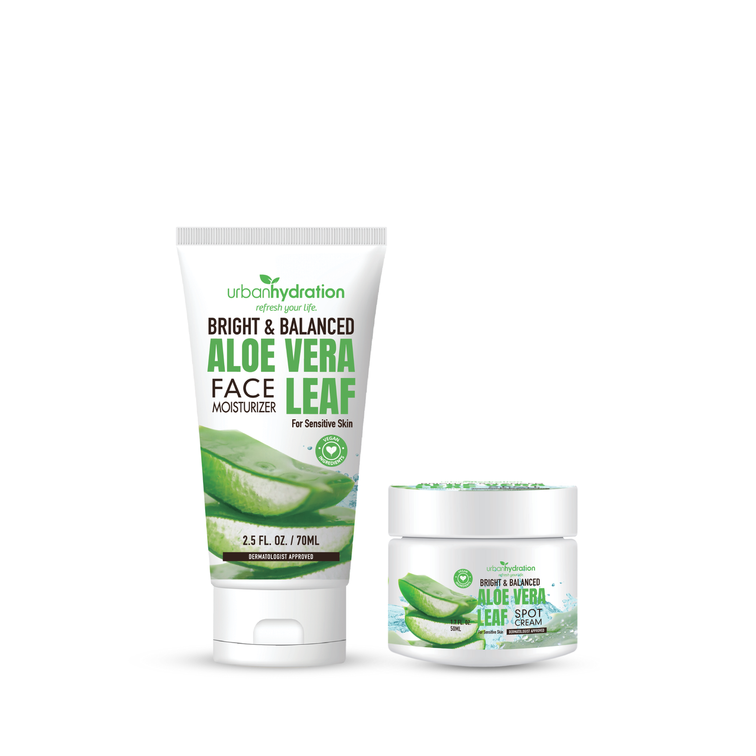 Aloe Vera Cleanse & Hydrate 2pc Set-Face Moisturizer & Spot Cream