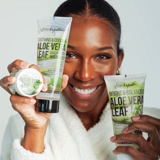 Bright & Balanced Aloe Vera Cleanse & Treat Skincare 4pc Set
