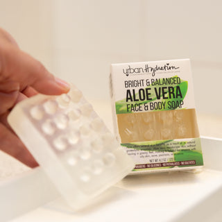 Aloe Vera Leaf Face & Body Bar Soap - 6 Pack