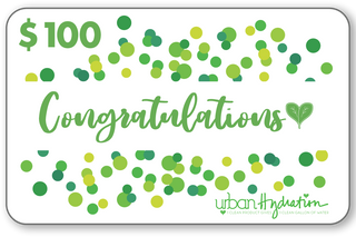 Urban Hydration "Congrats" $100 Gift Card
