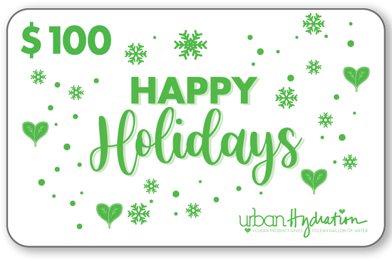 Load image into Gallery viewer, Urban Hydration &amp;quot;Happy Holidays&amp;quot; $100 Gift Card