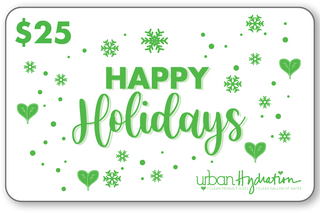 Urban Hydration "Happy Holidays" $25 Gift Card