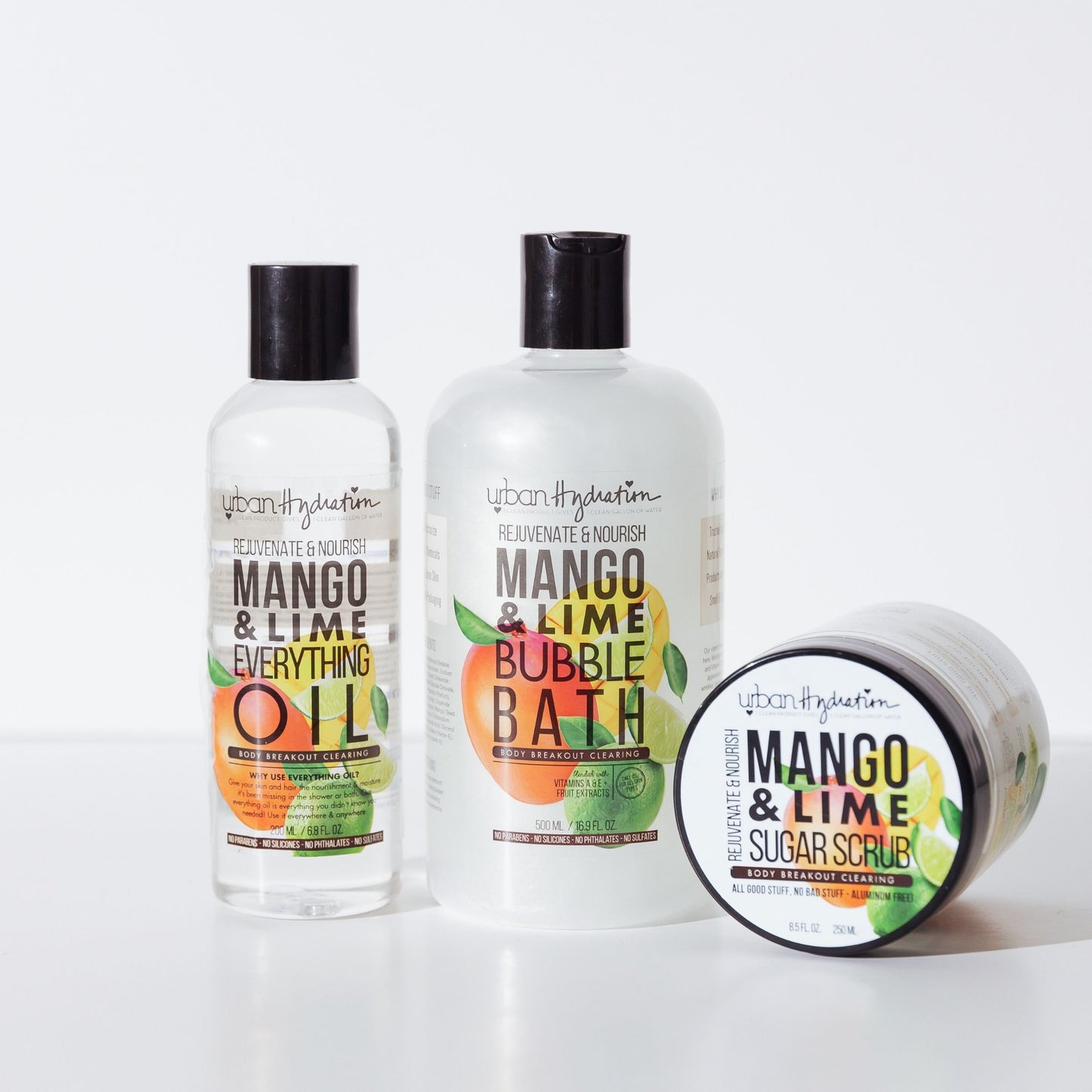 Rejuvenate & Nourish Mango & Lime Bath Essentials 3pc Set