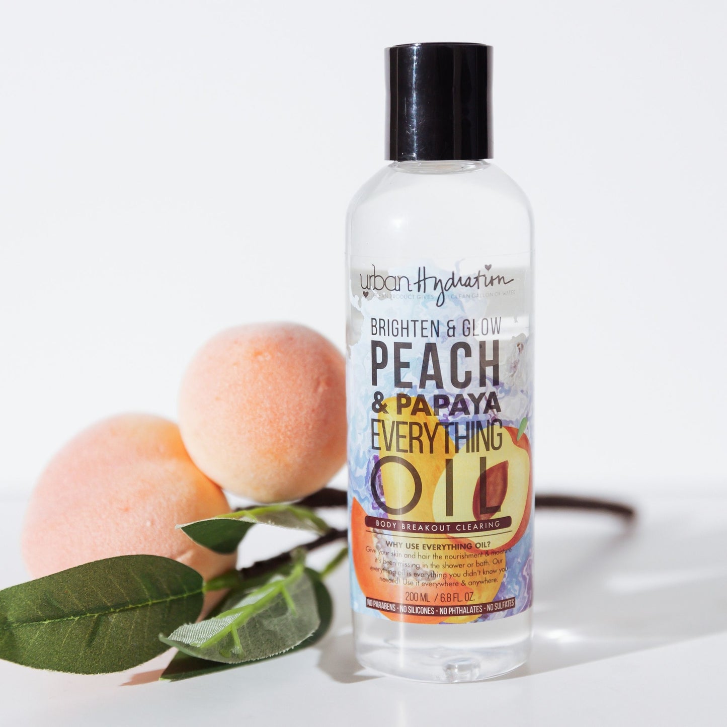 Brighten & Glow Peach & Papaya Bath Essentials 3pc Set