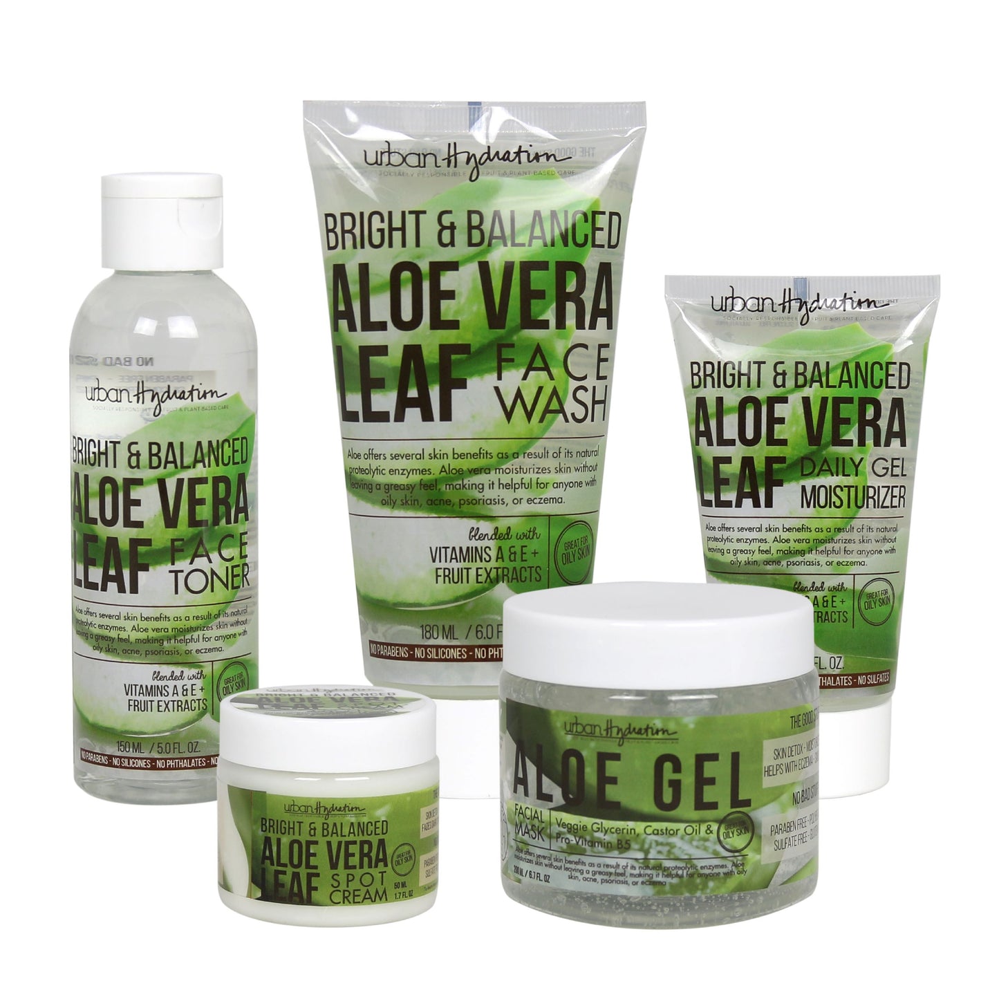 Bright & Balanced Aloe Vera Premium Skincare 5pc Set